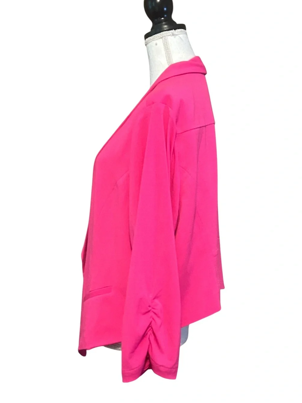 Torrid Studio Crepe Classic Blazer Women’s SZ 3X in Neon Fuchsia
